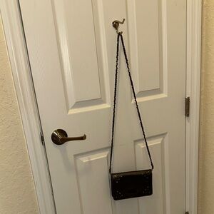 Black Patent Leather Crossbody Bag